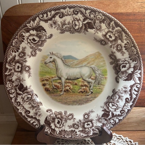 Spode Other - SPODE WOODLAND Arabian horse dinner plate